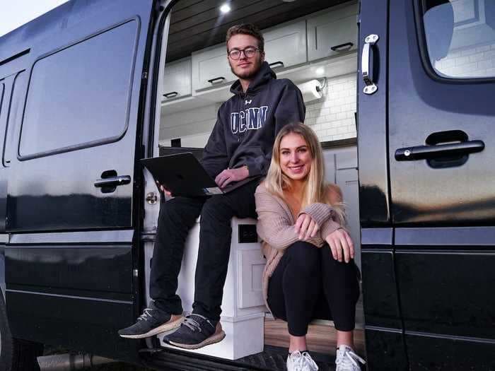 For some van lifers, college on the road in 2020 meant major savings and nonstop travel. It left others stressed, unmotivated, and desperate to find good WiFi.