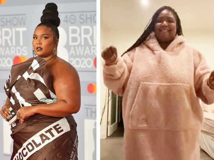 Lizzo wore the cozy oversized hoodie that TikTok is obsessed with, and the wearable blanket is on sale now