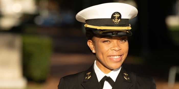 First Black woman to lead the US Naval Academy's students says the campaign to fight racial issues is for 'generations down the line'