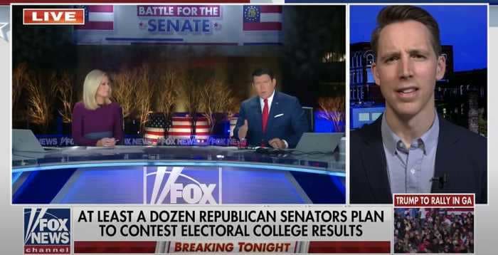 'Are you trying to say' that 'Trump will be president?': Fox News host Bret Baier grills Sen. Josh Hawley over his election challenge