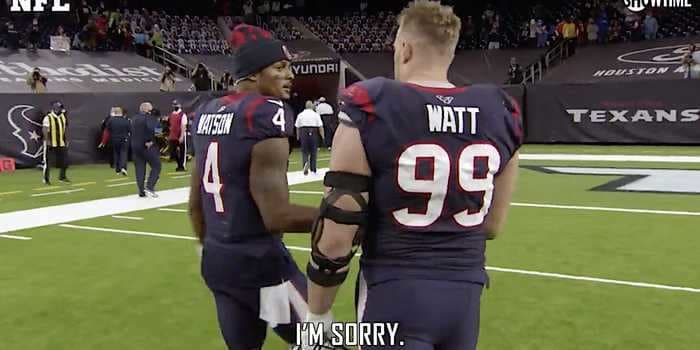 JJ Watt apologized to Deshaun Watson for 'wasting' a year of his career