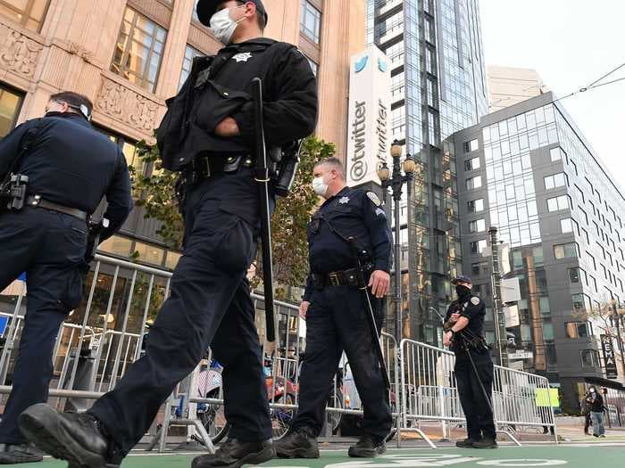 Trump supporters planned a protest in front of Twitter's San Francisco headquarters after the firm banned the president. It was a total bust.