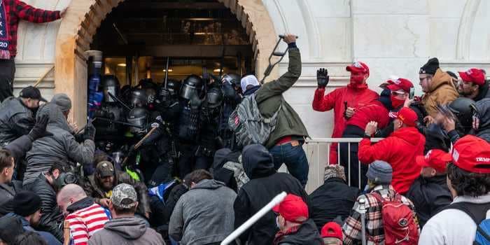 A Houston police officer resigned after his chief accused him of breaching the US Capitol