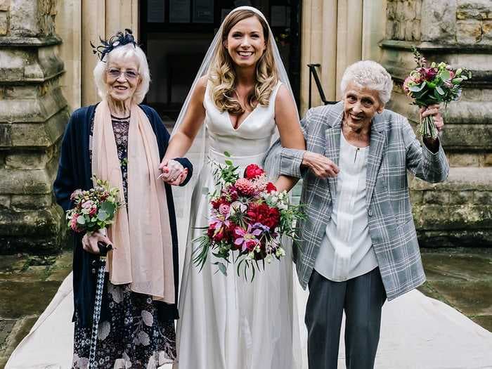 A woman asked her grandmothers to be her bridesmaids after limiting her wedding to just 15 guests