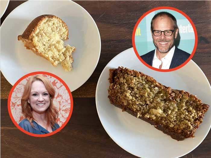 I made 3 banana-bread recipes by Ree Drummond, Alton Brown, and Curtis Stone. One famous chef's use of oats blew me away.