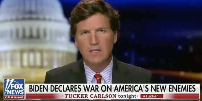 Tucker Carlson stressed about Biden's war on white supremacy and Sean Hannity renewed attacks on Hunter in a first wave of Fox News attacks on the new administration