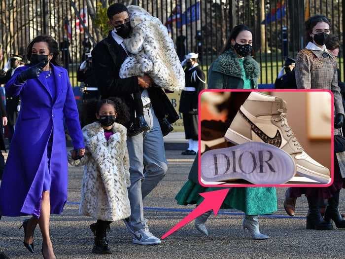 Kamala Harris' nephew-in-law wore $2,000 Dior-Air Jordans to the inauguration, and sneakerheads were drooling