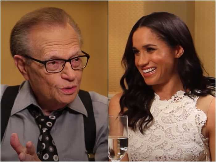 Meghan Markle's interview with Larry King from before she was royal has resurfaced after the TV host's death