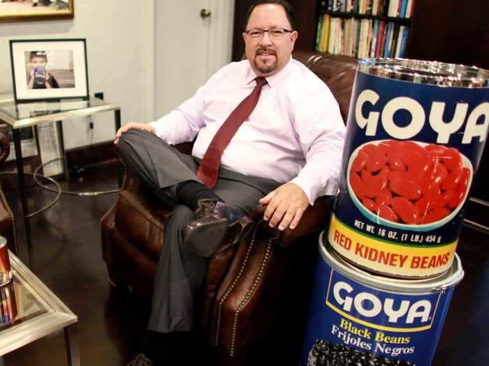 Goya Foods has voted to silence its Trump-supporting CEO Robert Unanue after he told Fox News the election was 'unverified'