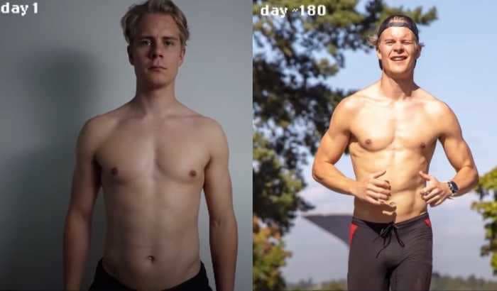 A YouTuber switched to a vegan diet for 180 days, losing 22 pounds while getting 'fitter than ever'