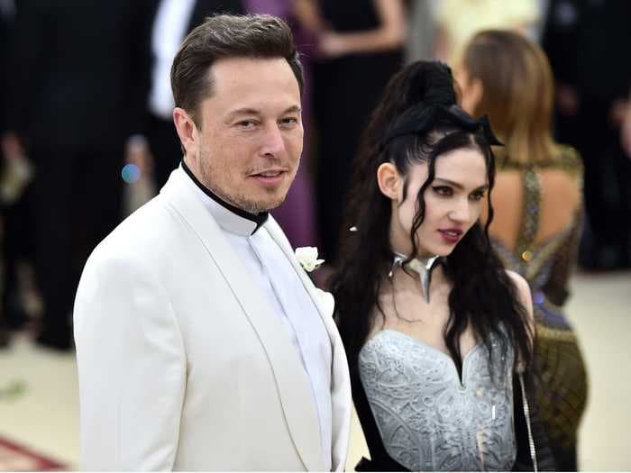 Grimes gave her and Elon Musk's baby, X AE A-XII, a DIY Viking haircut