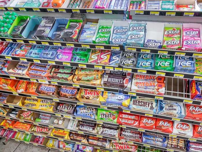 Hershey's mint and gum sales have plummeted because of social distancing and masks during the pandemic