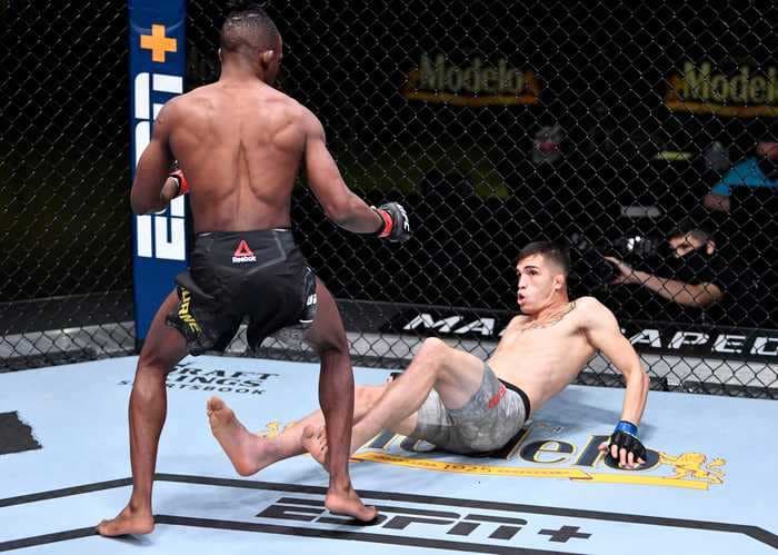 'The Jamaican Sensation' scored a 26-second knockout after punching his UFC opponent into oblivion