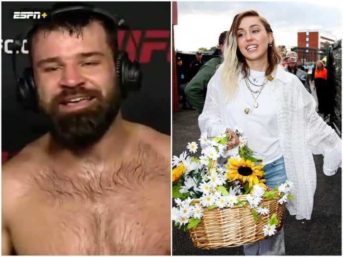 A UFC knockout artist says it's hilarious that the MMA world thinks he's blown his shot at a date with Miley Cyrus