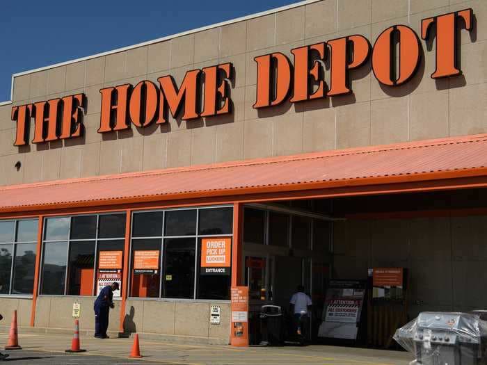Home Depot's Q4 sales jumped 25% to $32.3 billion, beating analyst estimates, but it said future consumer spending remained uncertain