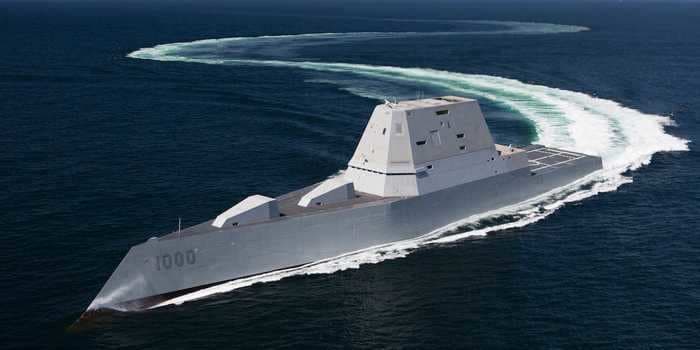 The US Navy put stealth destroyer Zumwalt to the test by sailing it into a very rough storm with waves as high as 20 feet