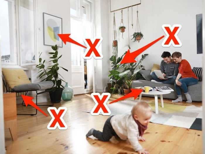 From unmounted TVs to toxic houseplants, pediatricians shared 17 dangers they avoid in their living rooms