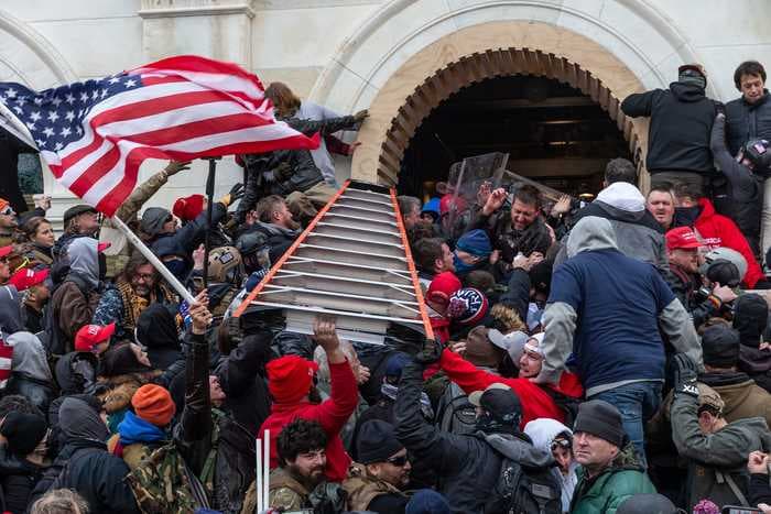 A California GOP group gave an insurrectionist who stormed the US Capitol a trophy and posed for photos with him