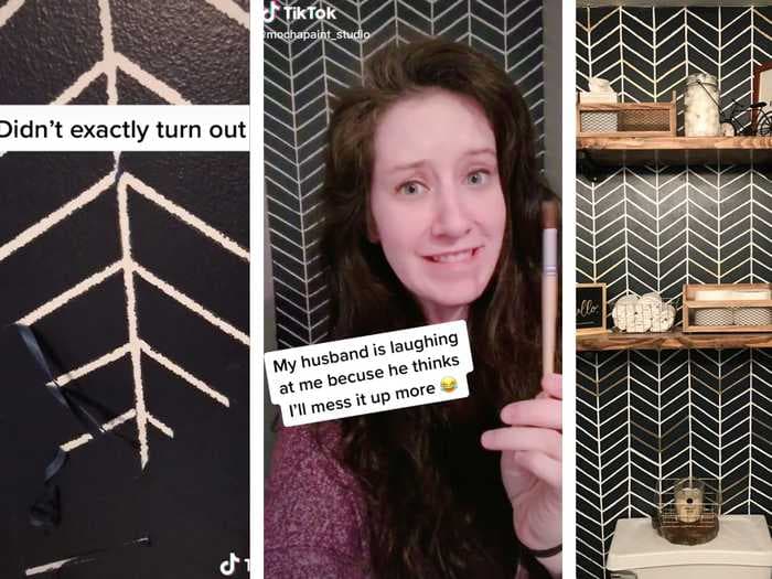 TikTok helped a woman salvage her disastrous bathroom makeover after a spectacular DIY fail