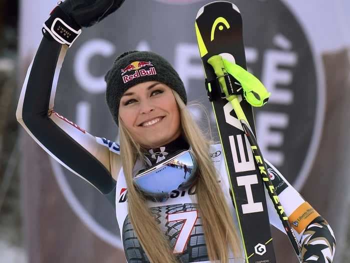 Olympian Lindsey Vonn shared photos of herself with and without makeup to remind people that glamour 'washes off'