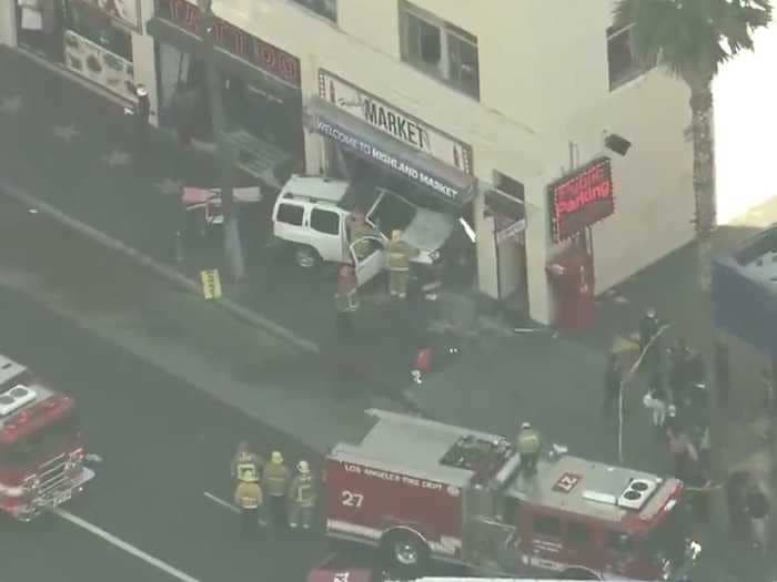 DUI suspect arrested after Hollywood Walk of Fame crash left a local Fox news crew and 2 tourists seriously injured