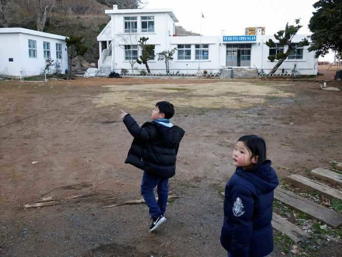 These are the last children left on this South Korean island, a symptom of the country's demographic crisis