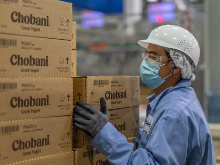 Food brands spent last year trying to protect factory workforces from COVID-19. Here's what Chobani and others are doing now to get their workforces vaccinated.