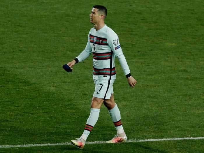 Cristiano Ronaldo slammed for 'unacceptable' on-field tantrum, which saw him storm off the pitch and throw down his captain's armband in disgust