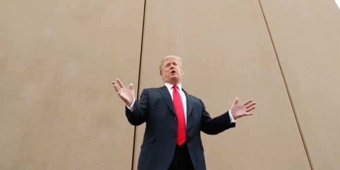 Trump's new website boasting of his contribution to US border security makes no mention of the wall that he never finished