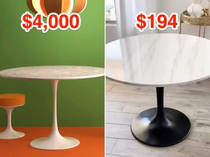 A designer transformed a $179 Ikea table for $15, and the upgrade looks shockingly similar to an iconic, $4,000, mid-century table