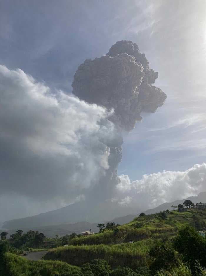 St. Vincent volcano erupts a day after thousands on the Caribbean island were ordered to evacuate