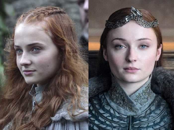 See how the 'Game of Thrones' characters changed from the pilot episode all the way to the series finale