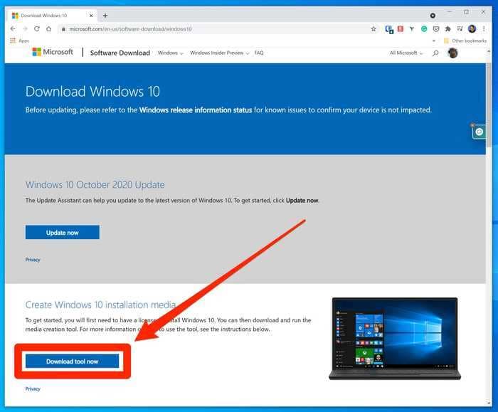 How to install Windows 10 onto a new computer using a USB drive