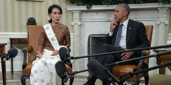 Obama urges the world to keep paying attention to Myanmar and the 'heartbreaking violence against civilians'