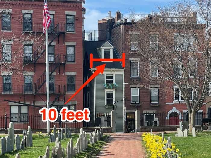 Boston's skinniest home is 10 feet wide and built out of spite