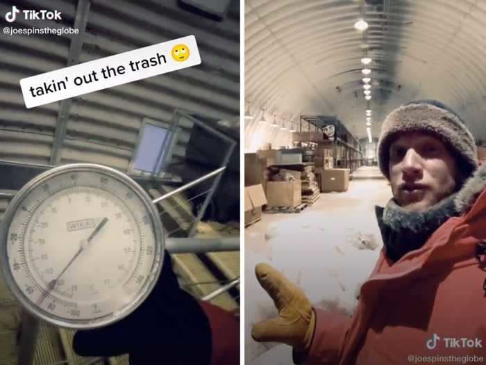 An exhausting TikTok reveals what it's like to take out the trash in the South Pole, where it's dark for six months of the year and temperatures can reach 70 degrees below zero