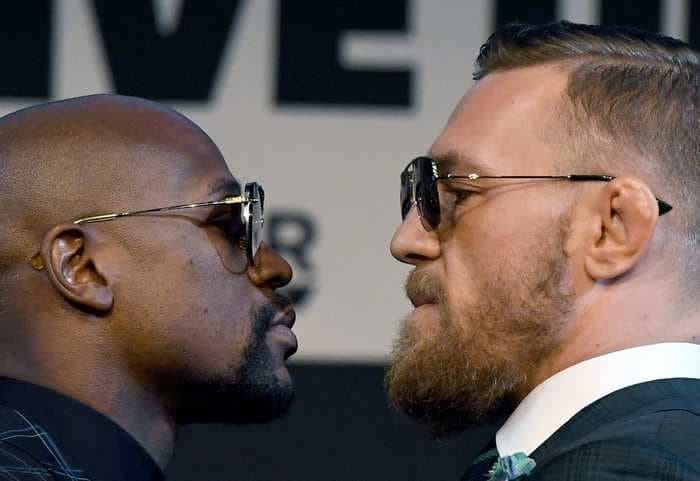 Conor McGregor mocked Floyd Mayweather for the way he reacted to Jake Paul's trolling