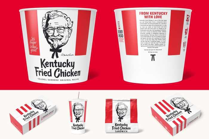 Take a look at KFC's new packaging, complete with instructions on reheating leftover chicken - and a makeover for Colonel Sanders