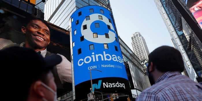 Coinbase stumbles to its lowest price since going public as the crypto market sells off