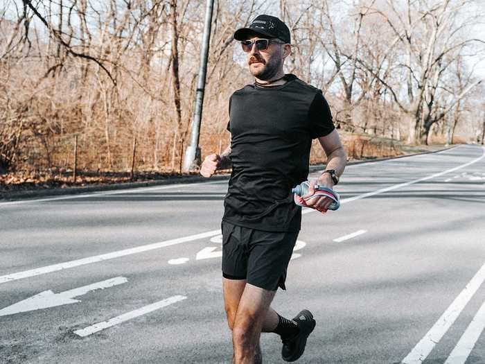 A vegan athlete who ran 100 miles around Central Park in under 24 hours said a plant-based diet is his 'superpower'