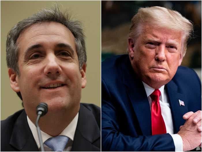 Michael Cohen tweeted an edited picture of Trump behind bars after New York prosecutors announced a criminal investigation into the Trump Organization