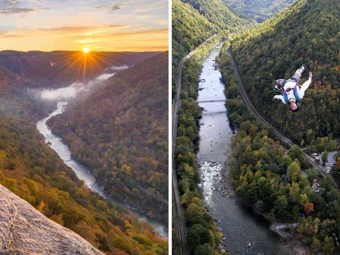 Photos show inside the newest national park New River Gorge, home to an abandoned mining town and one of the tallest bridges in the US