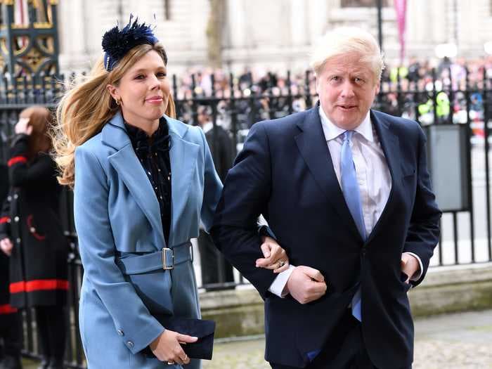 Carrie Johnson rented a bridal gown for $63 for her secret wedding to Boris Johnson