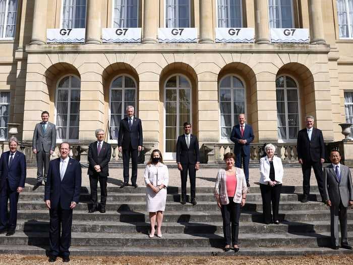 G7 leaders reach 'historic' agreement to crack down on tech giants by forcing Amazon, Facebook, and others to pay more tax