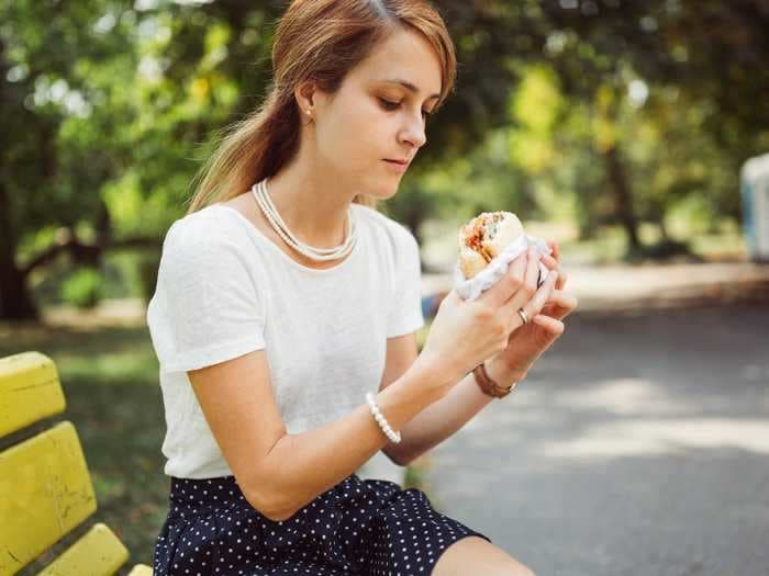 Women who eat fast food and skip breakfast have worse mental health than men with similar diets, research suggests