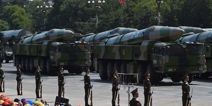 China's rocket forces have been practicing launching 'carrier killer' missiles in the dark during midnight drills