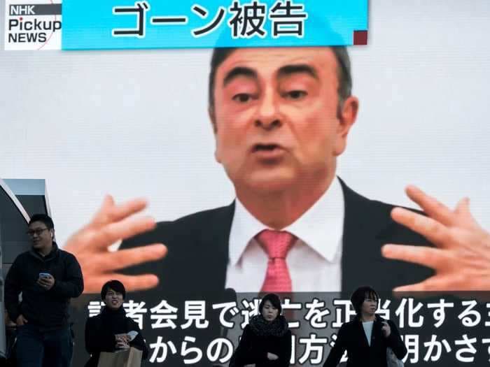 American father and son pair Michael and Peter Taylor pleaded guilty to helping ex-Nissan boss Carlos Ghosn flee Japan in a box