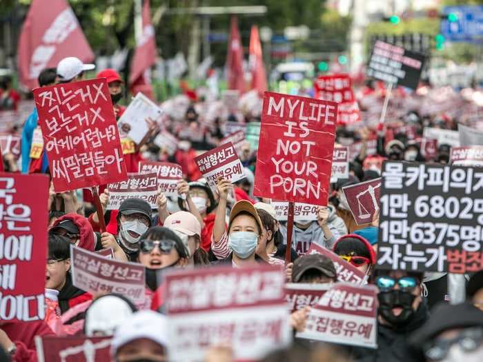 Digital sex crime victims in South Korea are often expected to scan the internet for evidence in their own cases, and face 'major barriers to justice,' says report