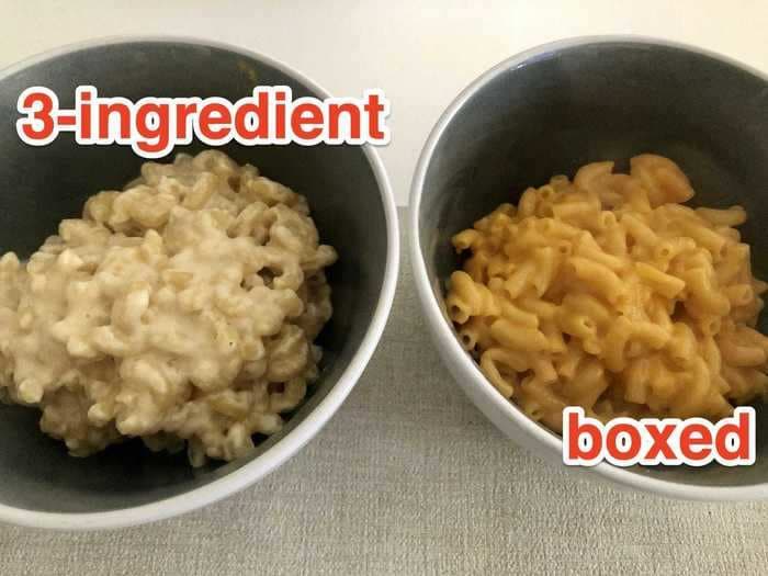 I made a famous chef's 3-ingredient mac and cheese, and it rivaled the classic boxed version