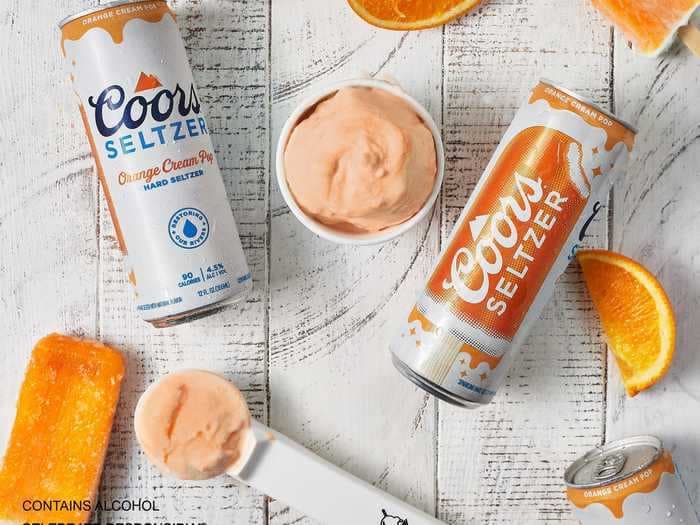 Coors is making a hard seltzer ice cream as sales of the alcoholic fizzy beverage explode